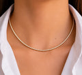 18K Gold Tennis Chain Necklace (18K Gold Plated)